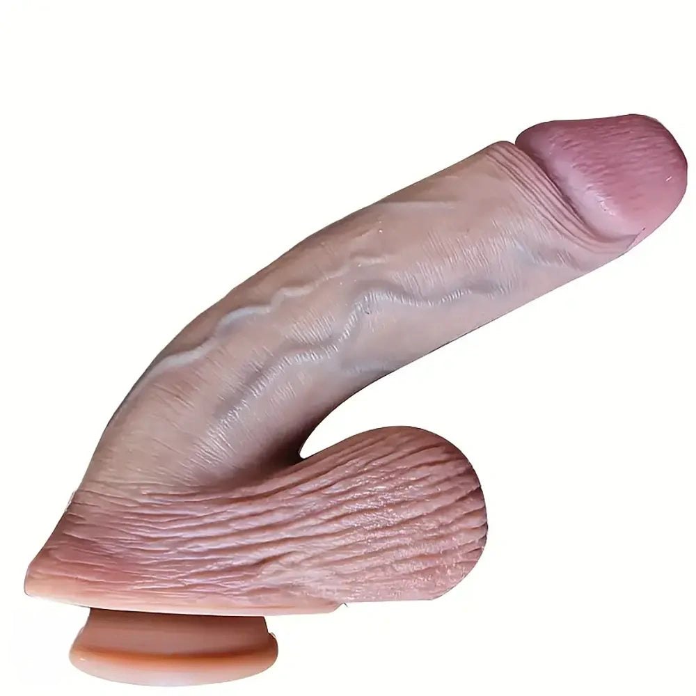 Flesh curved hanging style dildo, photo 1
