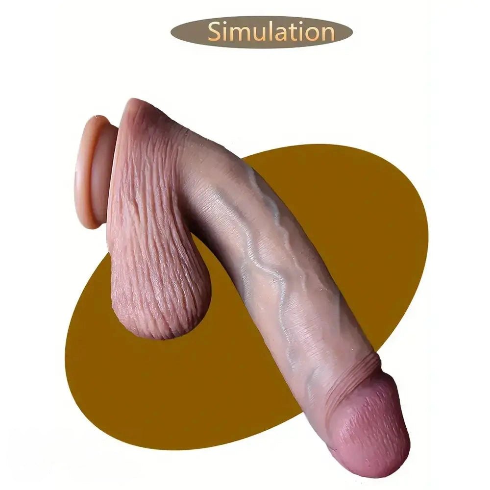 Flesh curved hanging style dildo, photo 8