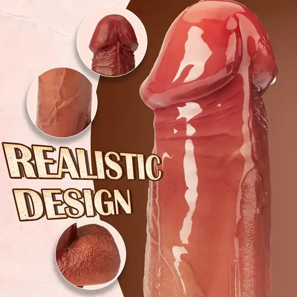 Flesh curved head realistic dildo, photo 3
