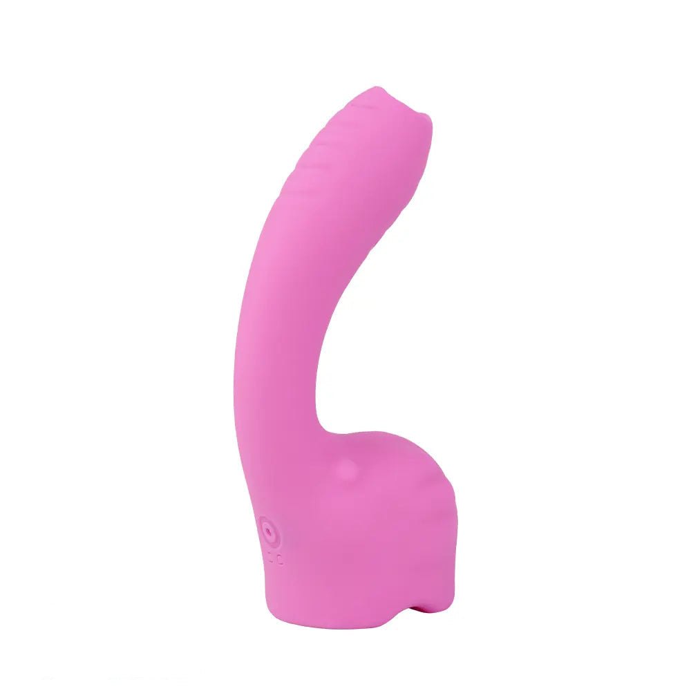 Curved hook silicone g-spot dildo, photo 1