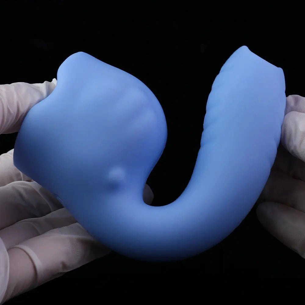 Curved hook silicone g-spot dildo, photo 14