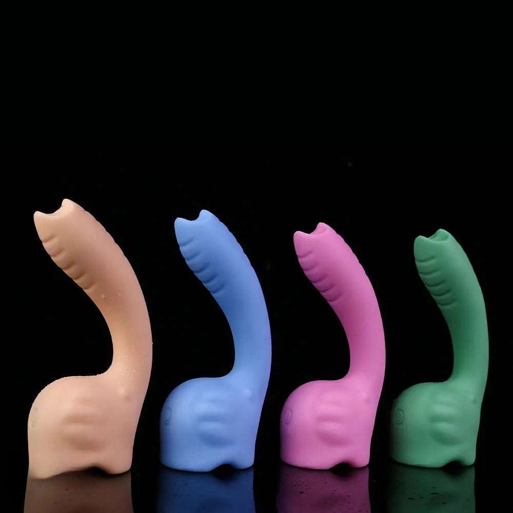 Curved hook silicone g-spot dildo, photo 15