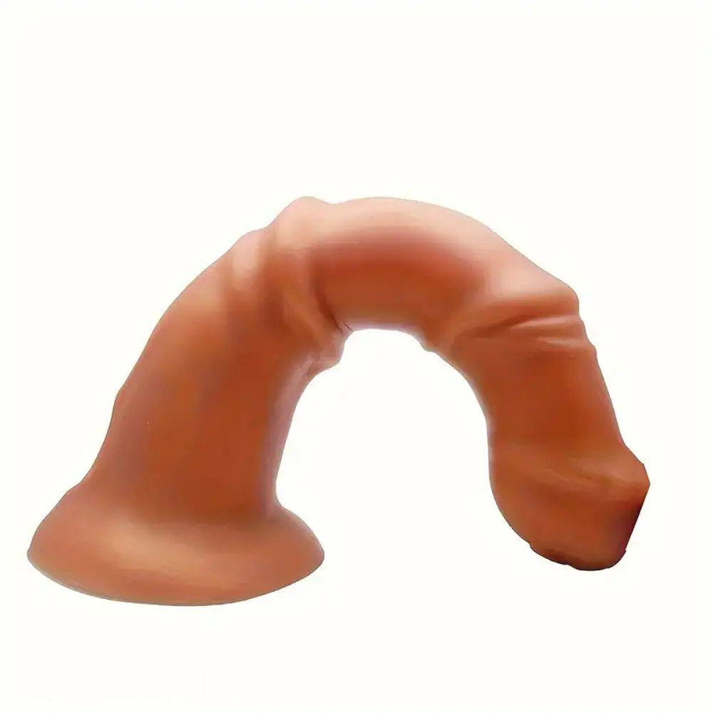Curved silicone horse-style dildo, photo 2