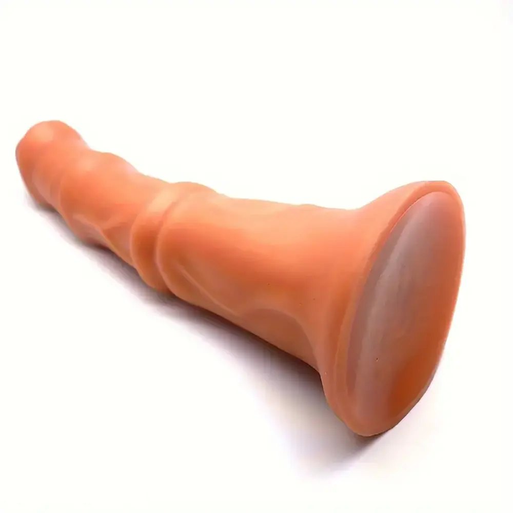 Curved silicone horse-style dildo, photo 4