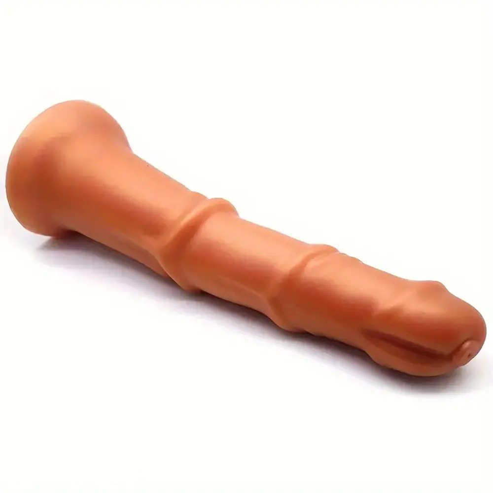 Curved silicone horse-style dildo, photo 5
