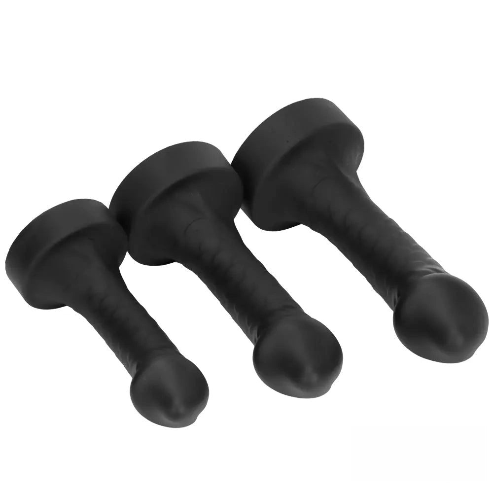Black curved mushroom-head dildo, photo 10