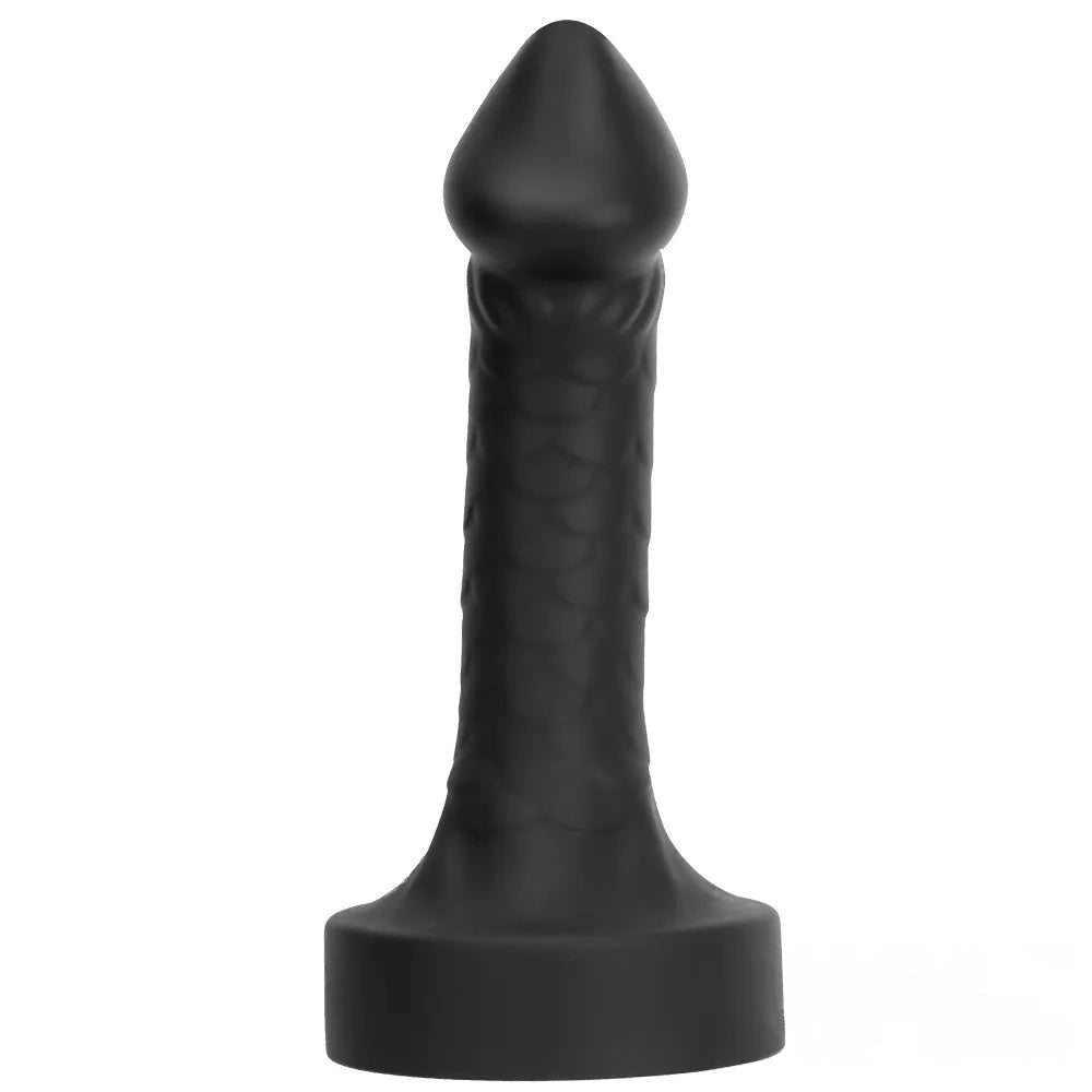 Black curved mushroom-head dildo, photo 14