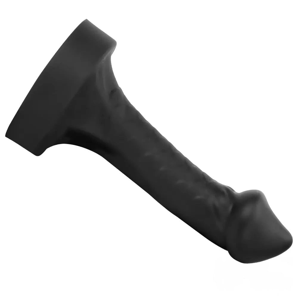 Black curved mushroom-head dildo, photo 8
