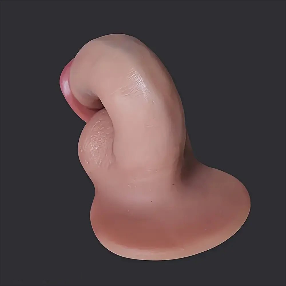 Colorful curved silicone g-spot dildo, photo 2