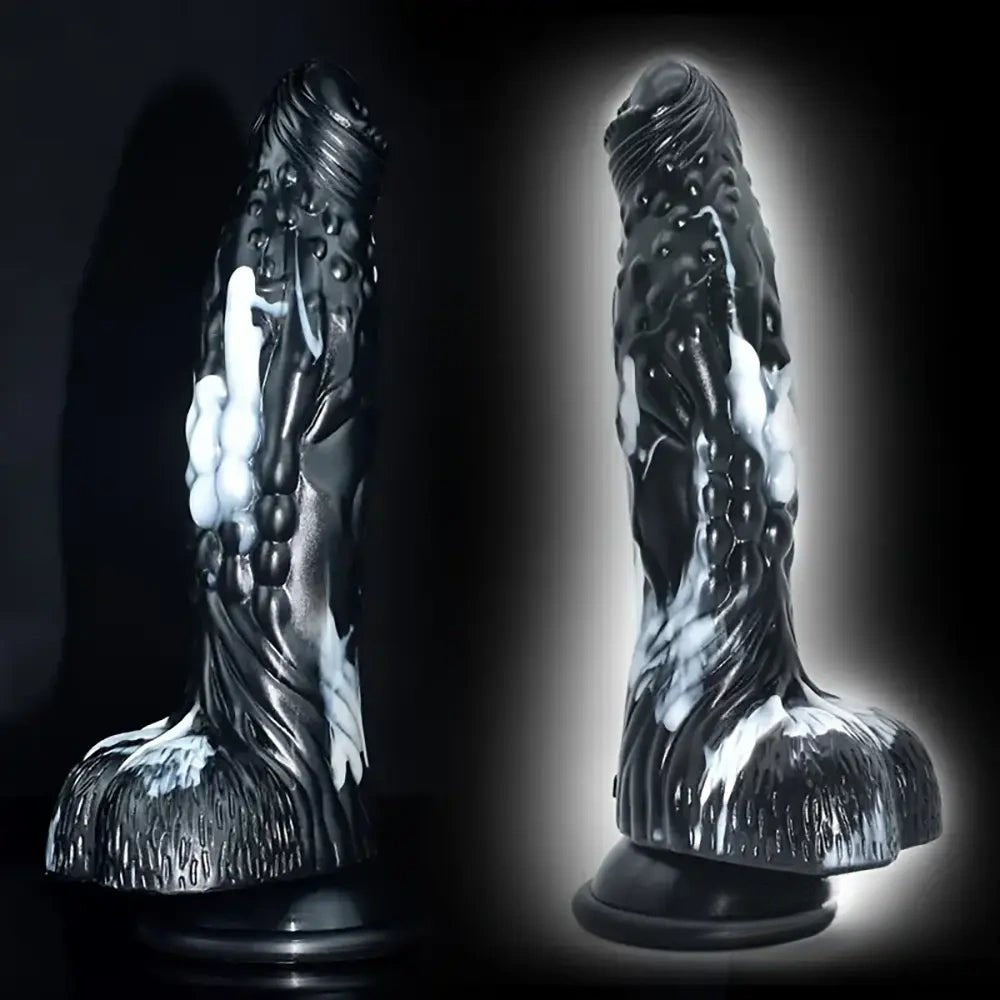 Curved worm shaped fantasy dildo, photo 7