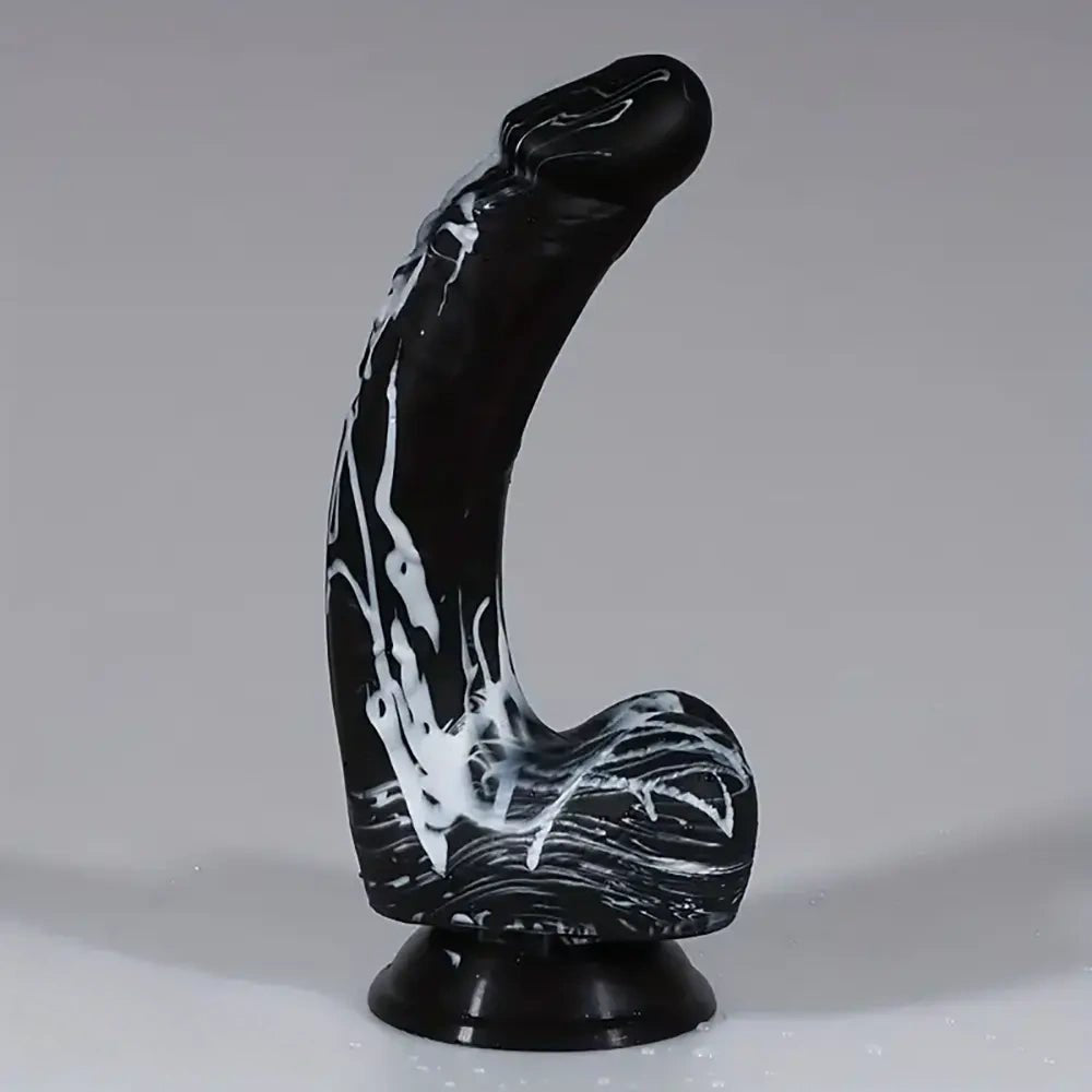 #2 curved realistic dildo with suction cup base