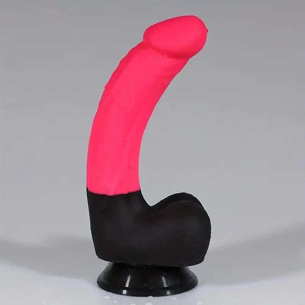 #3 curved realistic dildo with suction cup base