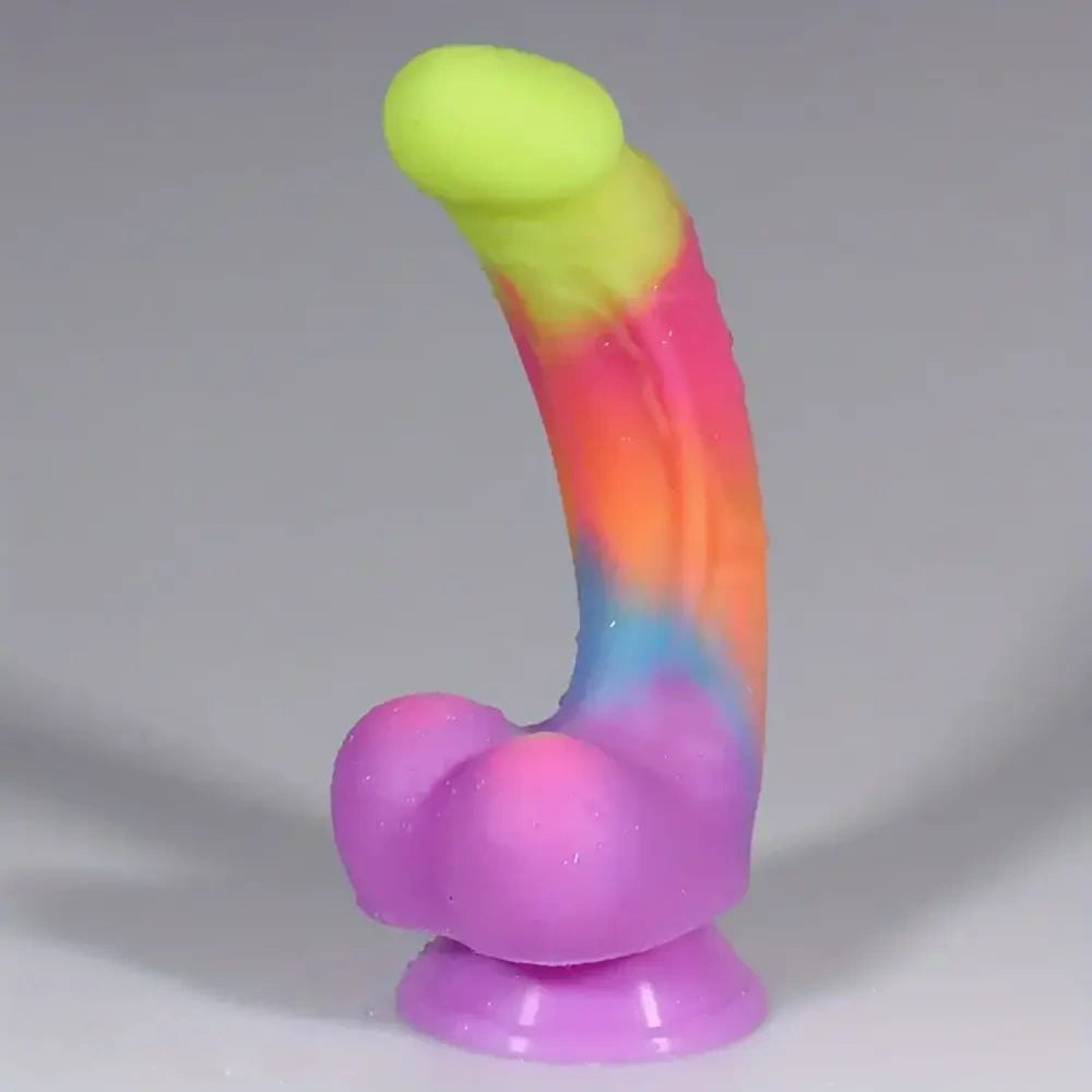 #8 curved realistic dildo with suction cup base