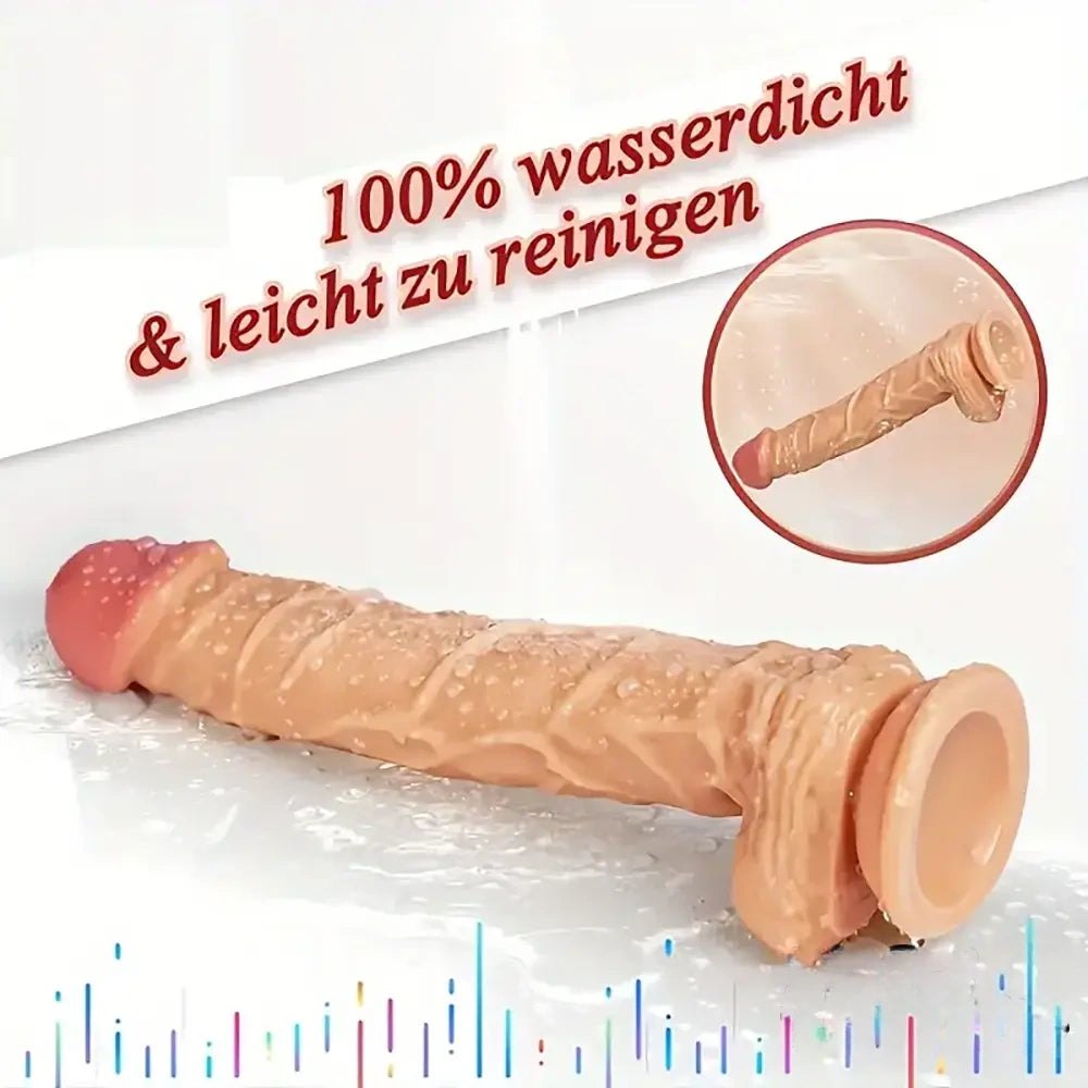 Flesh curved realistic g-spot dildo, photo 3