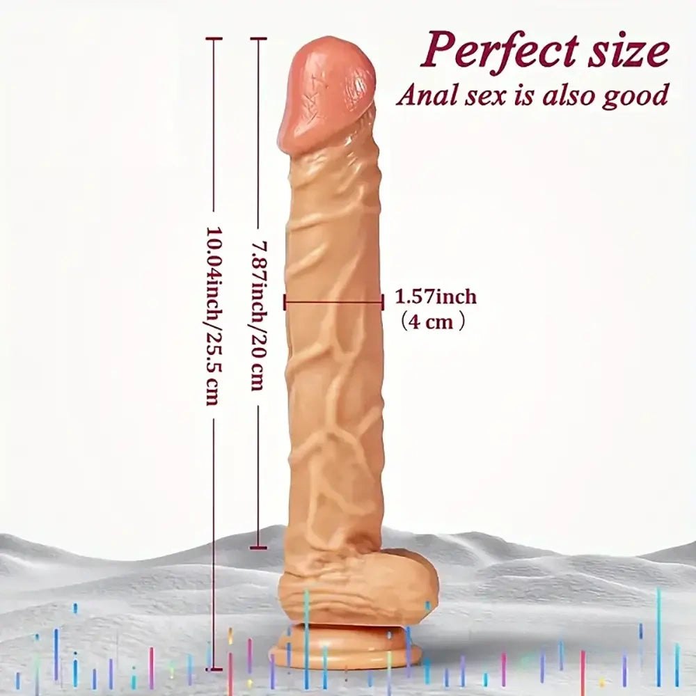 Flesh curved realistic g-spot dildo, photo 5