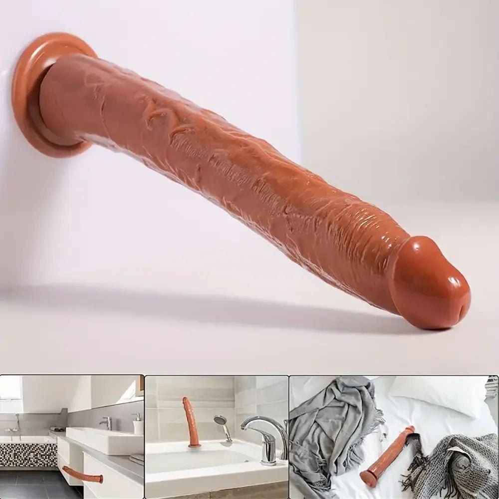 Curved realistic pvc dildo, photo 6