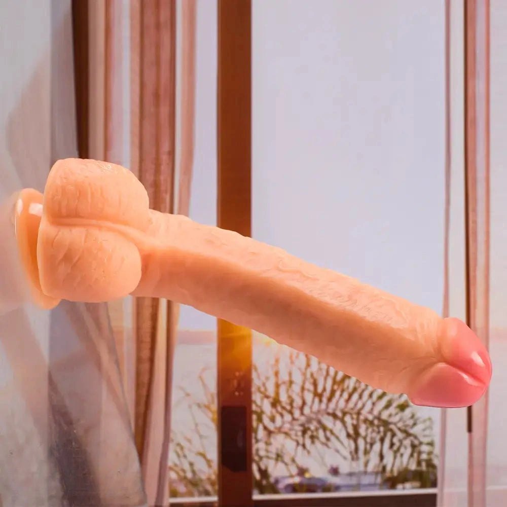 Curved realistic PVC dildo, photo 10