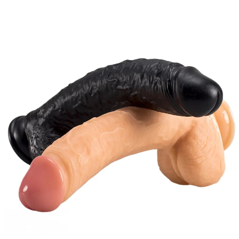 Curved realistic PVC dildo, photo 12