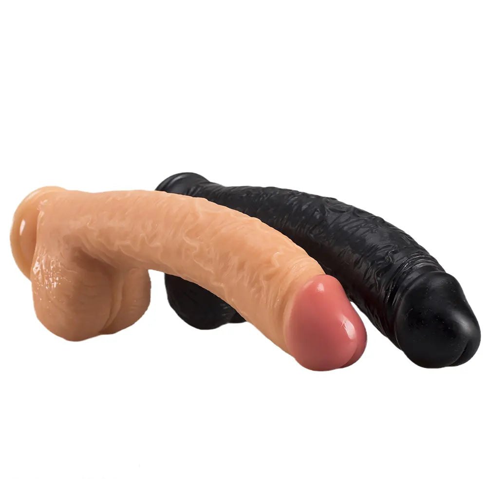 Curved realistic PVC dildo, photo 2