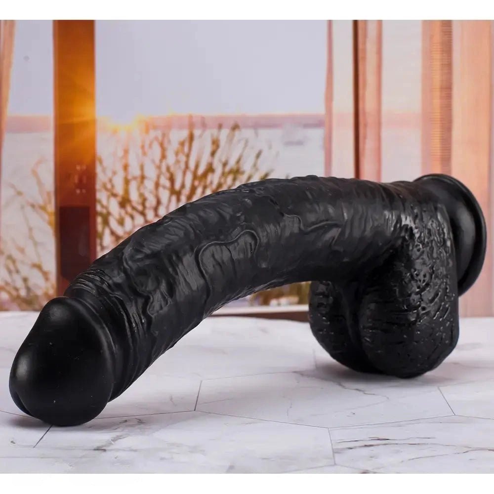 Curved realistic PVC dildo, photo 8