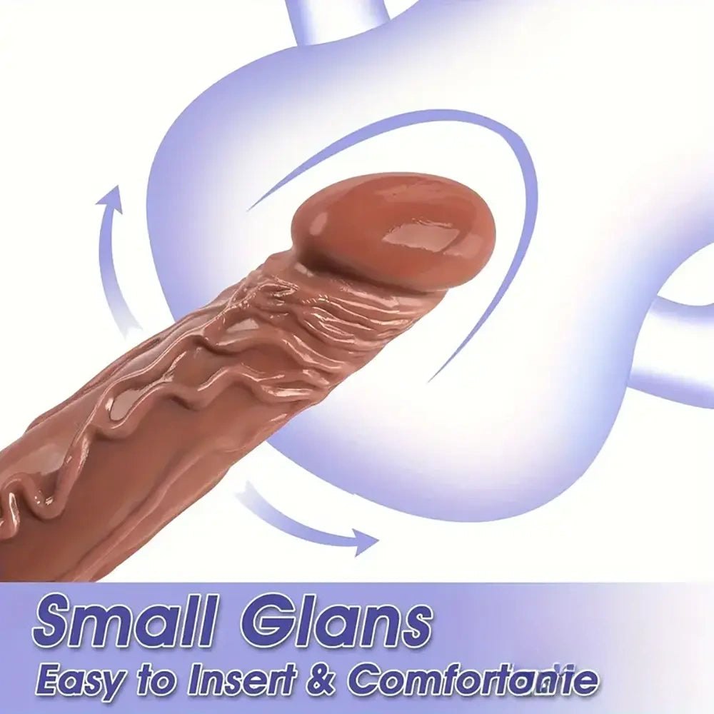 Flesh-tone realistic pvc dildo with suction cup base, photo 5