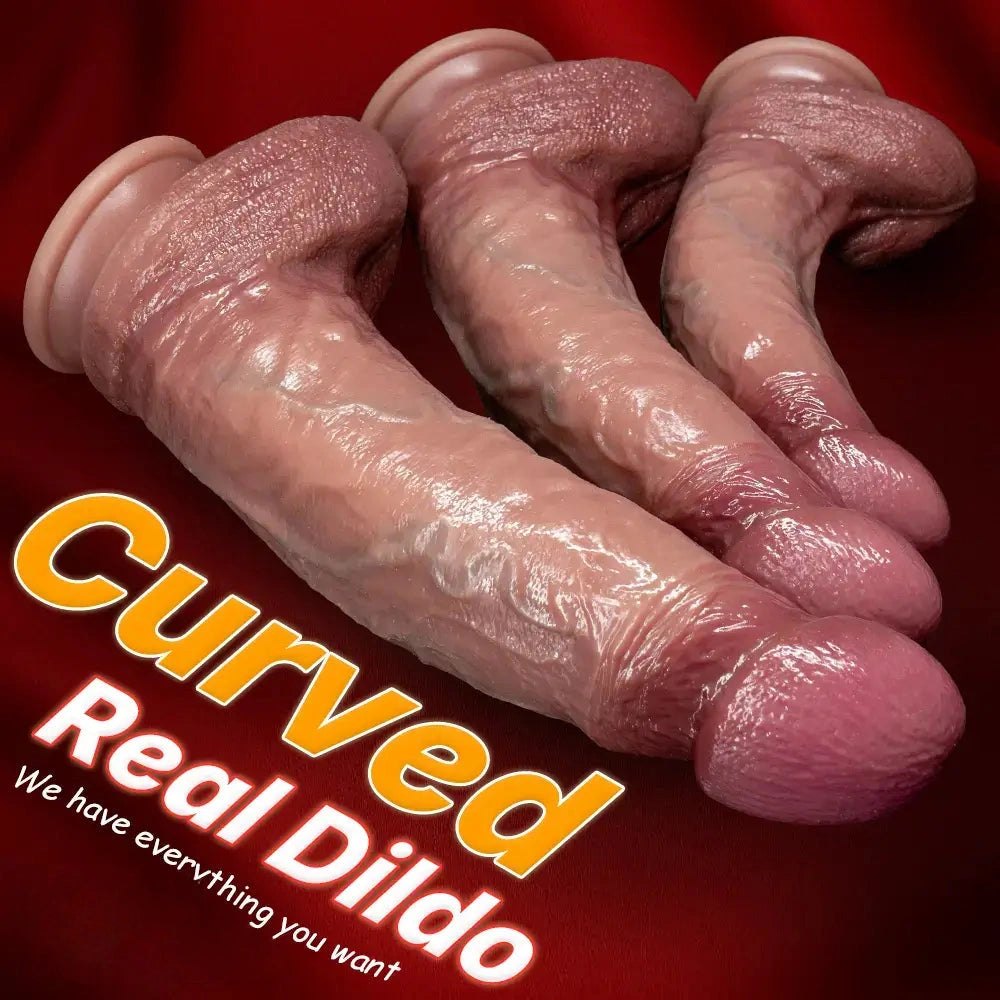Flesh tone realistic silicone dildo, photo 3