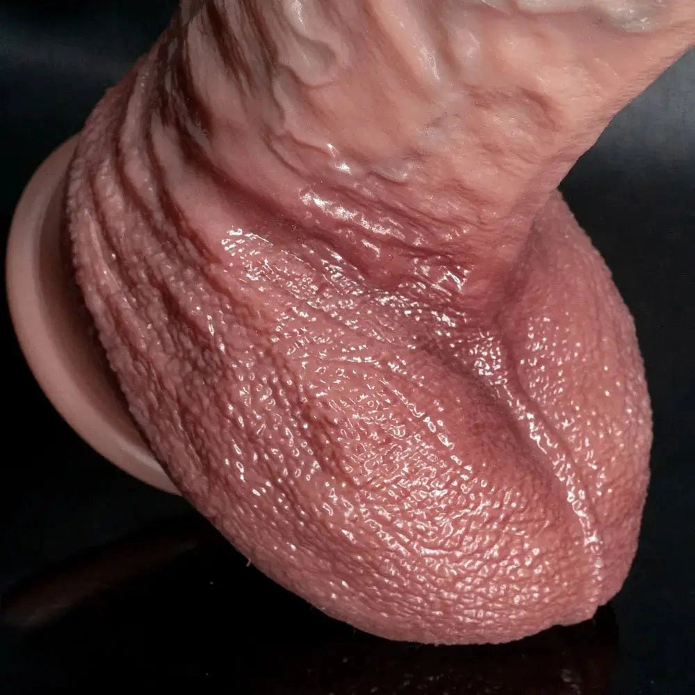 Flesh tone realistic silicone dildo, photo 9