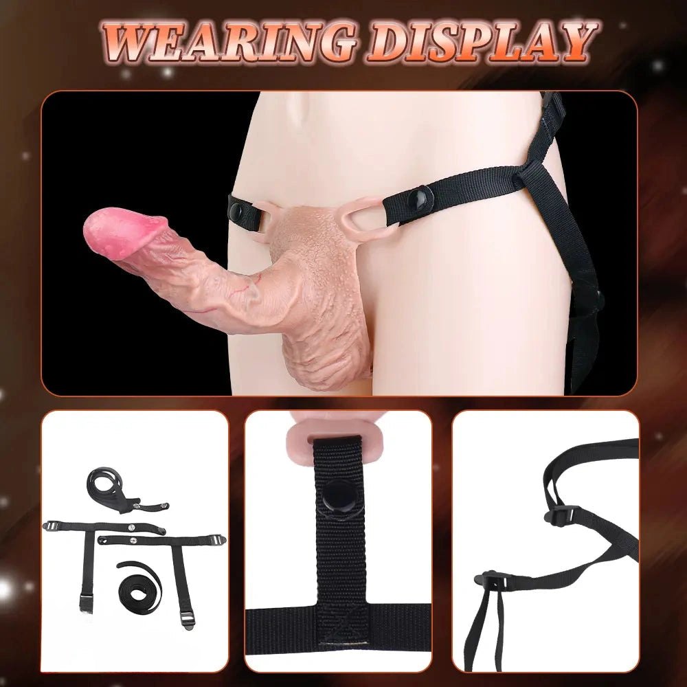 Flesh tone curved realistic silicone dildo, photo 11