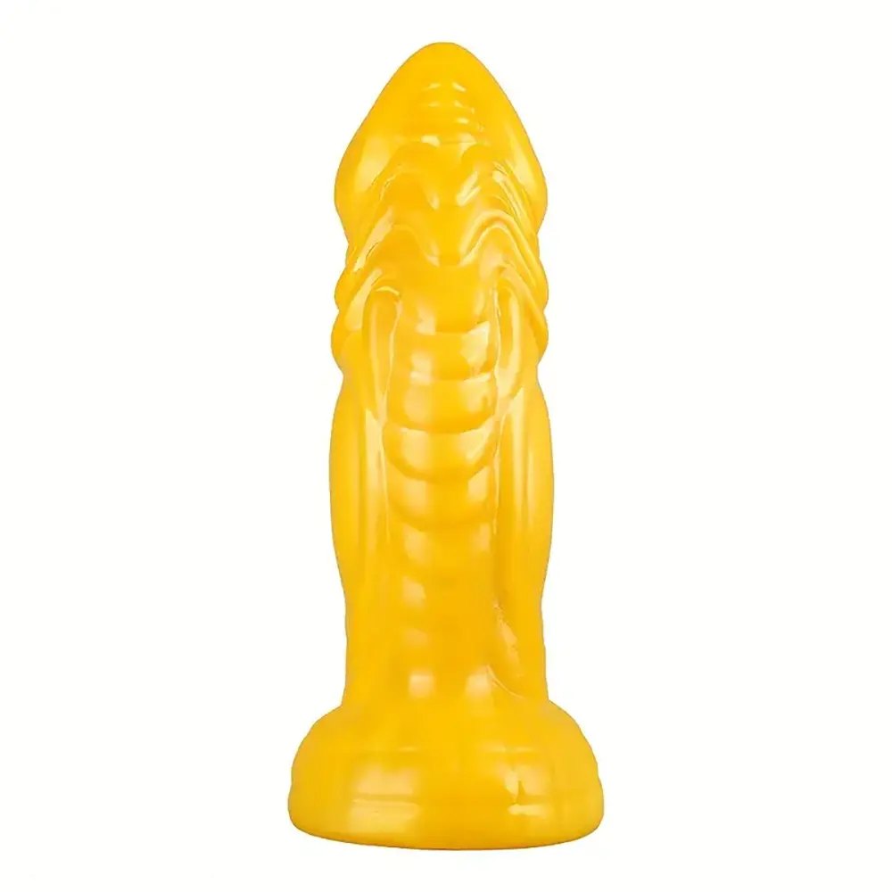 Ridged curved fantasy tpe dildo, photo 2