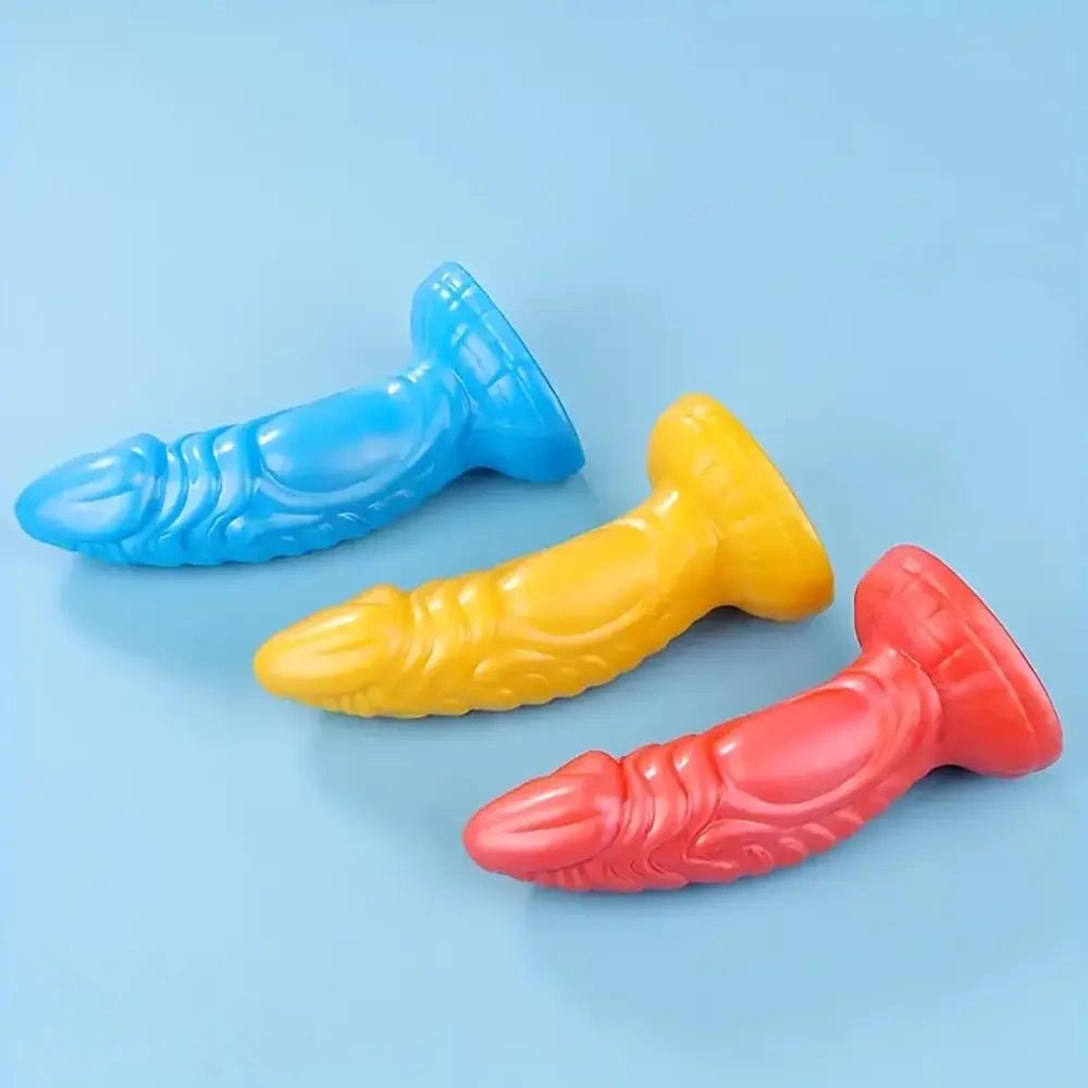 Ridged curved fantasy tpe dildo, photo 7