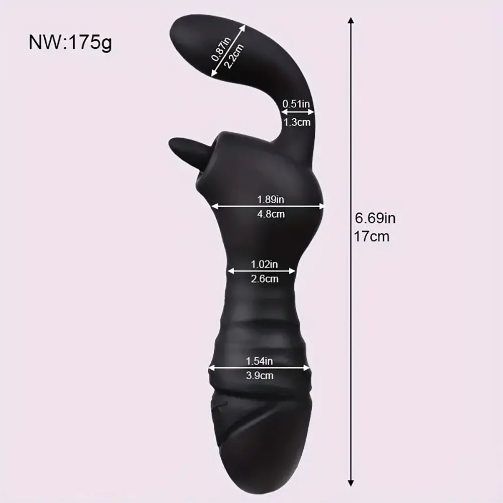 Black curved silicone g-spot dildo