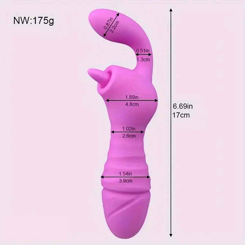 Purple curved silicone g-spot dildo