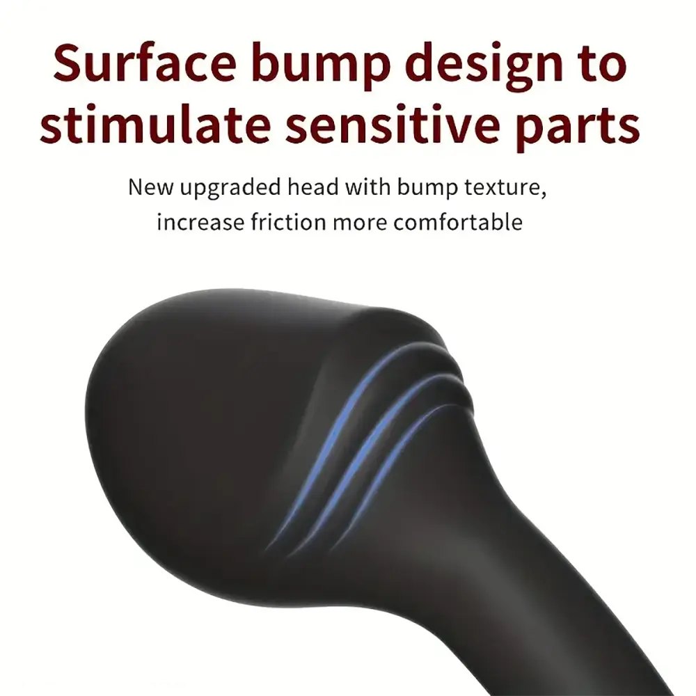 Black curved silicone prostate massager, photo 10