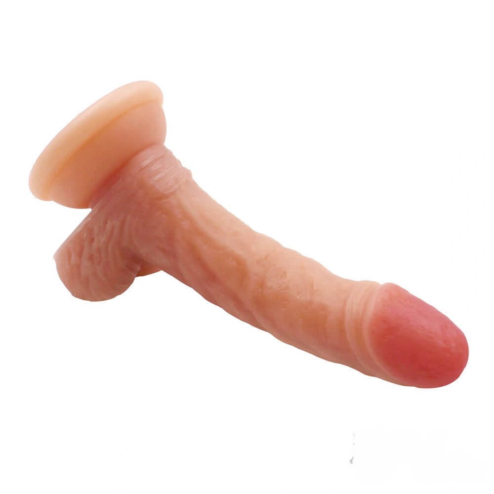 Curved silicone suction cup dildo, photo 4