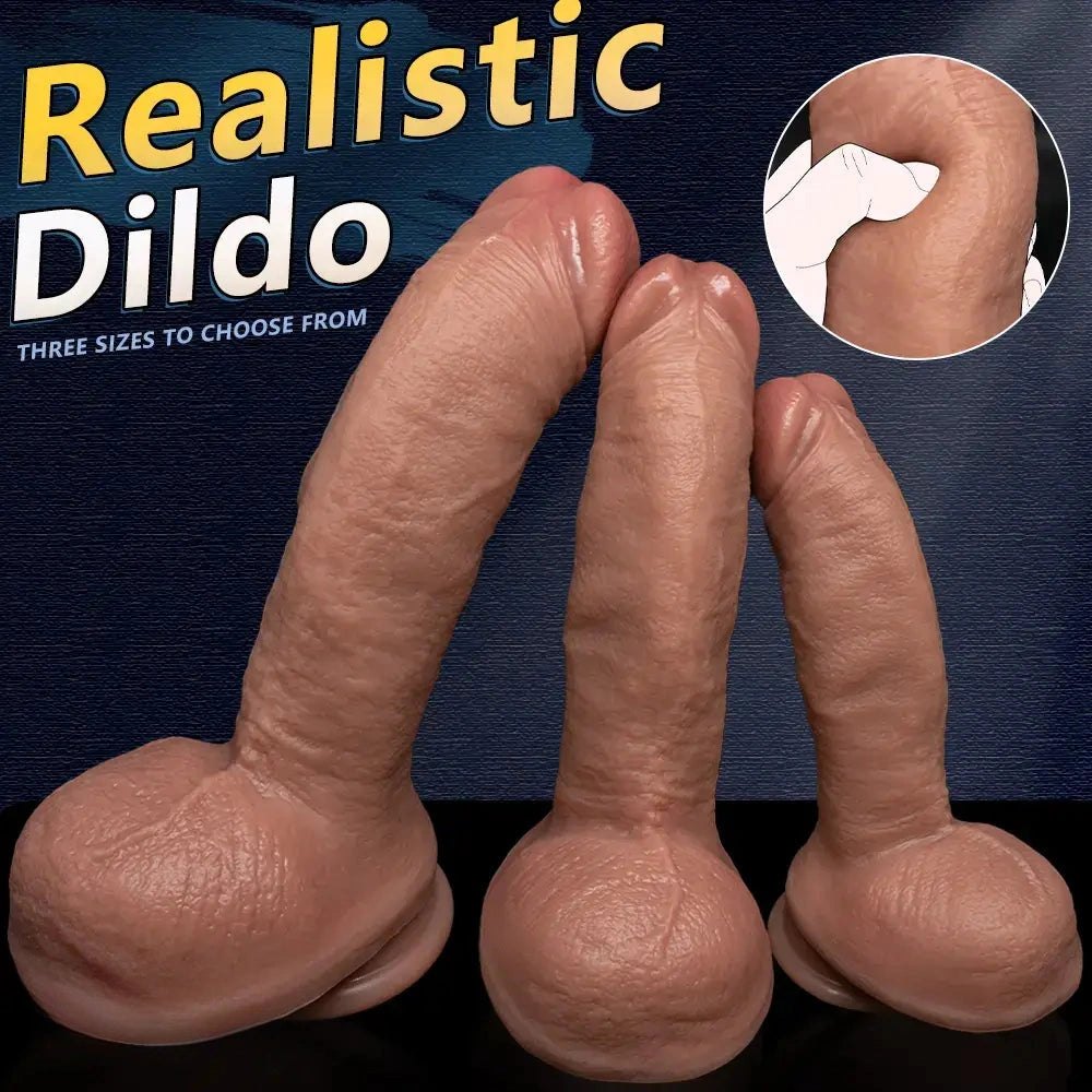 Flesh-tone curved strap-on dildo, photo 2
