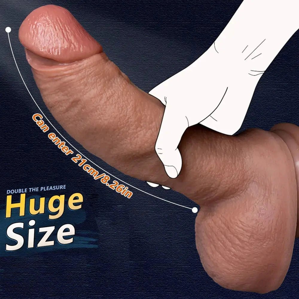 Flesh-tone curved strap-on dildo, photo 8