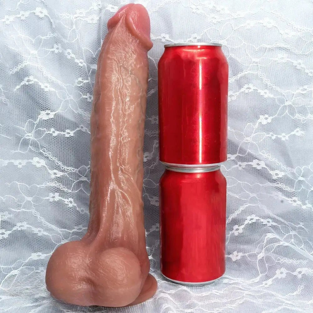 Curved silicone strap-on dildo, photo 11