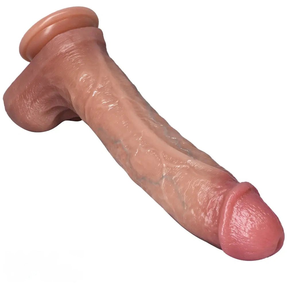 Curved silicone strap-on dildo, photo 3