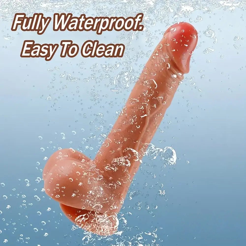 Flesh tone curved silicone suction cup dildo, photo 4