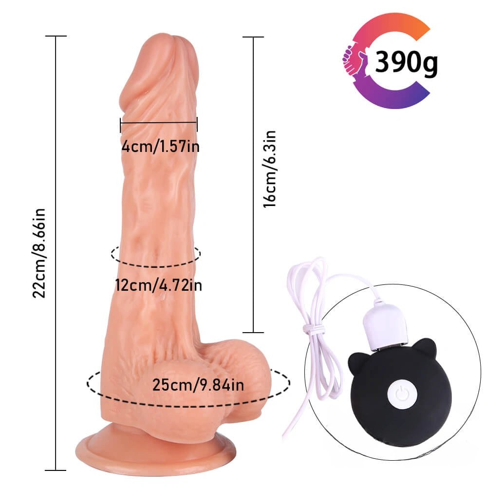 Flesh-tone curved PVC realistic dildo, photo 16