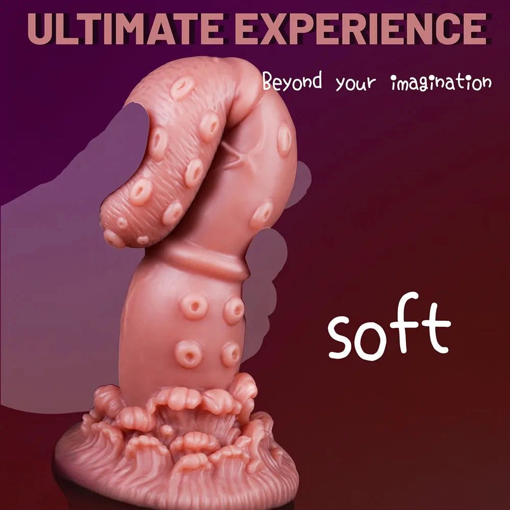 And purple curved tentacle fantasy dildo, photo 11