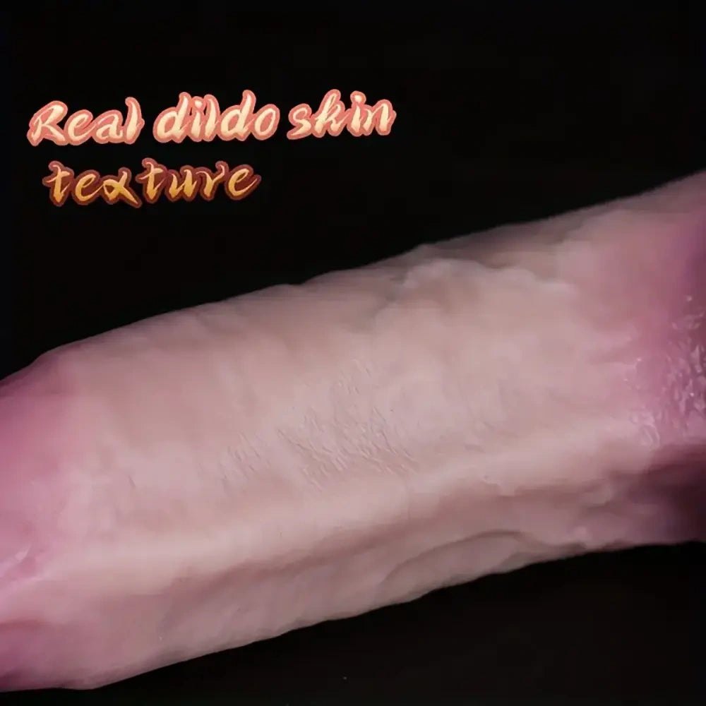 Curved thick silicone dildo with suction cup base, photo 13