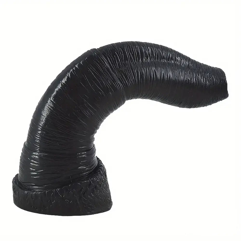 Curved ribbed pvc anal expander dildo, photo 8