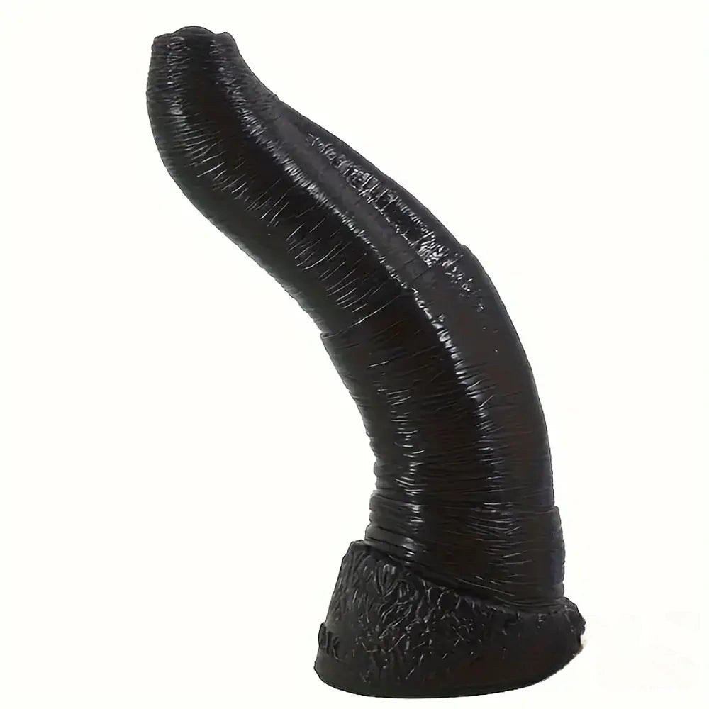 Curved ribbed pvc anal expander dildo, photo 9