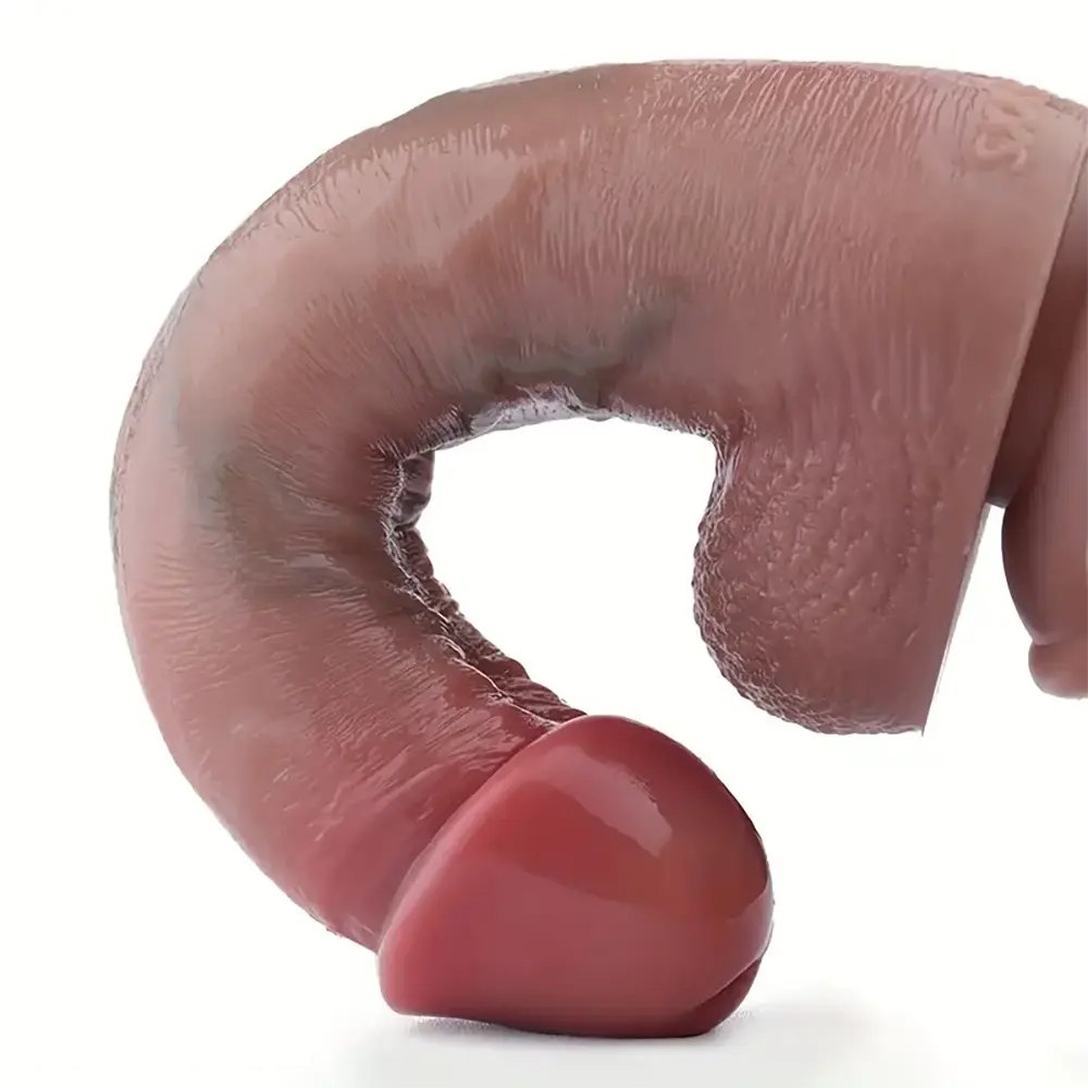 Flesh veiny g-spot dildo, photo 11
