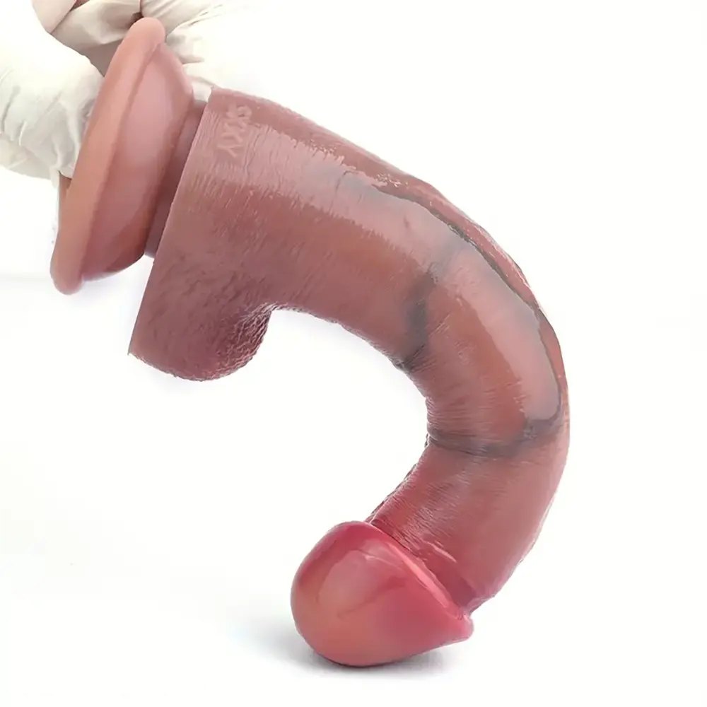 Flesh veiny g-spot dildo, photo 2