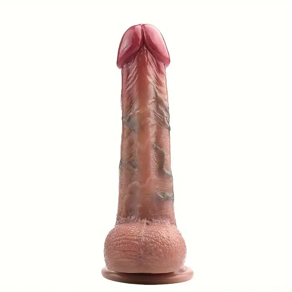 Flesh veiny g-spot dildo, photo 3