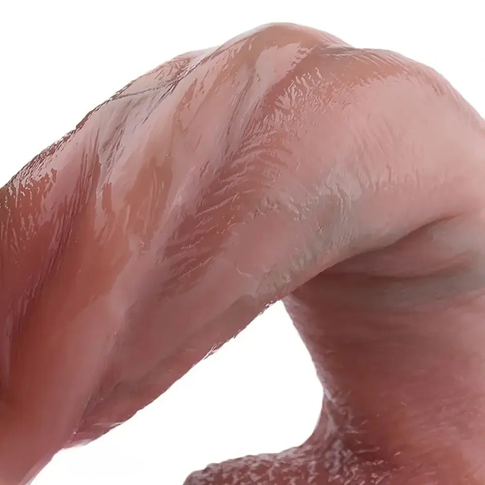 Flesh veiny g-spot dildo, photo 6