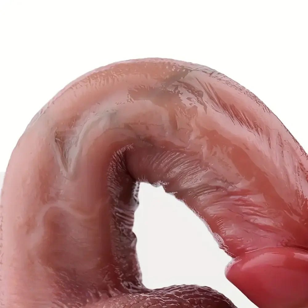 Flesh veiny g-spot dildo, photo 7