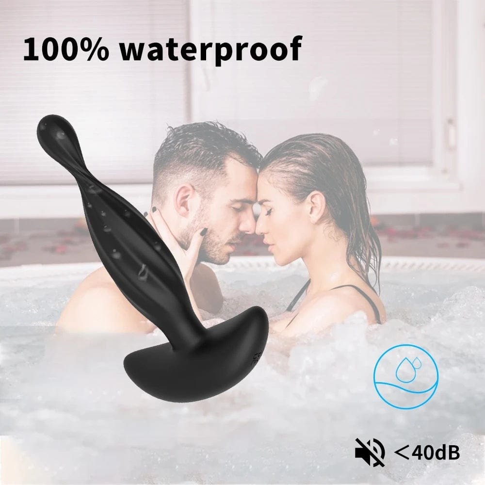 Black curved prostate massager, photo 3